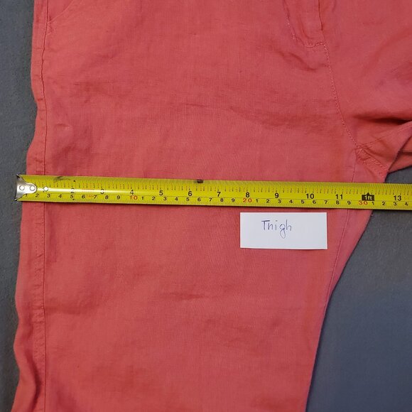 Jones New York Sport Dress Pants Size 6 Coral Pink Straight Leg Casual Mid Rise - Picture 11 of 13